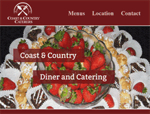 Tablet Screenshot of coastcaterers.com